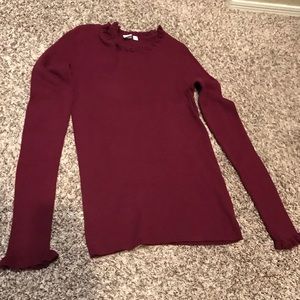 Gap ruffle neck sweater